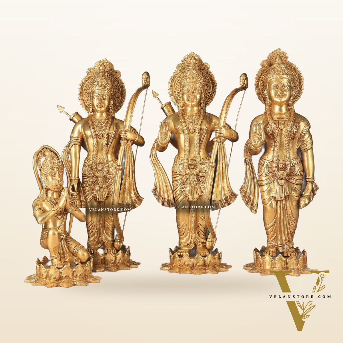 Pure Brass Large Ram Darbar Idols | 27" Height