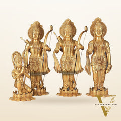 Pure Brass Large Ram Darbar Idols | 27" Height
