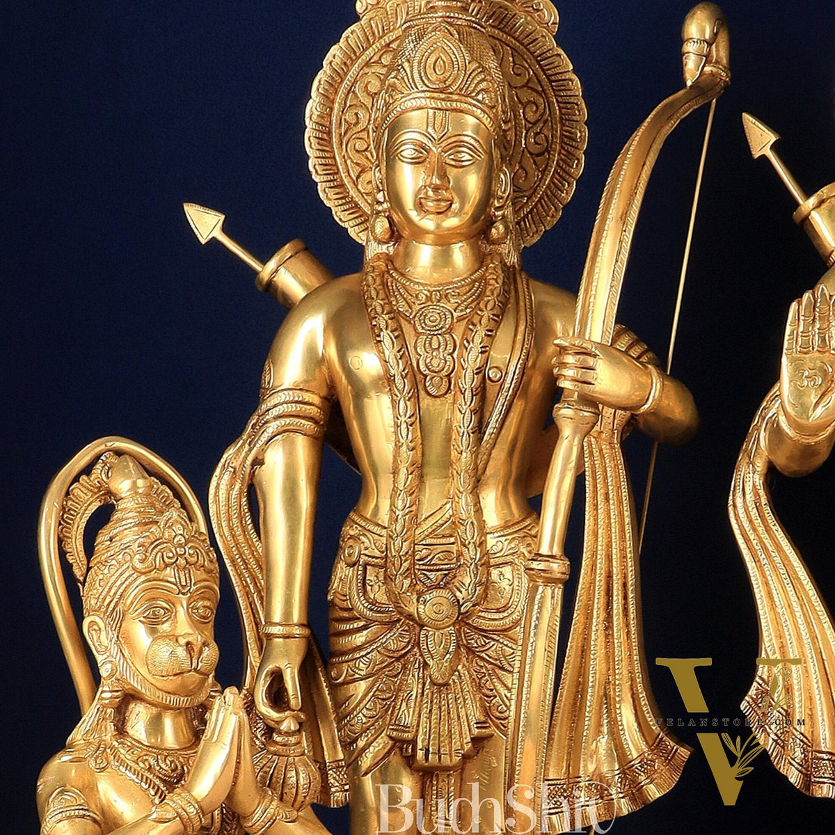 Pure Brass Large Ram Darbar Idols | 27" Height