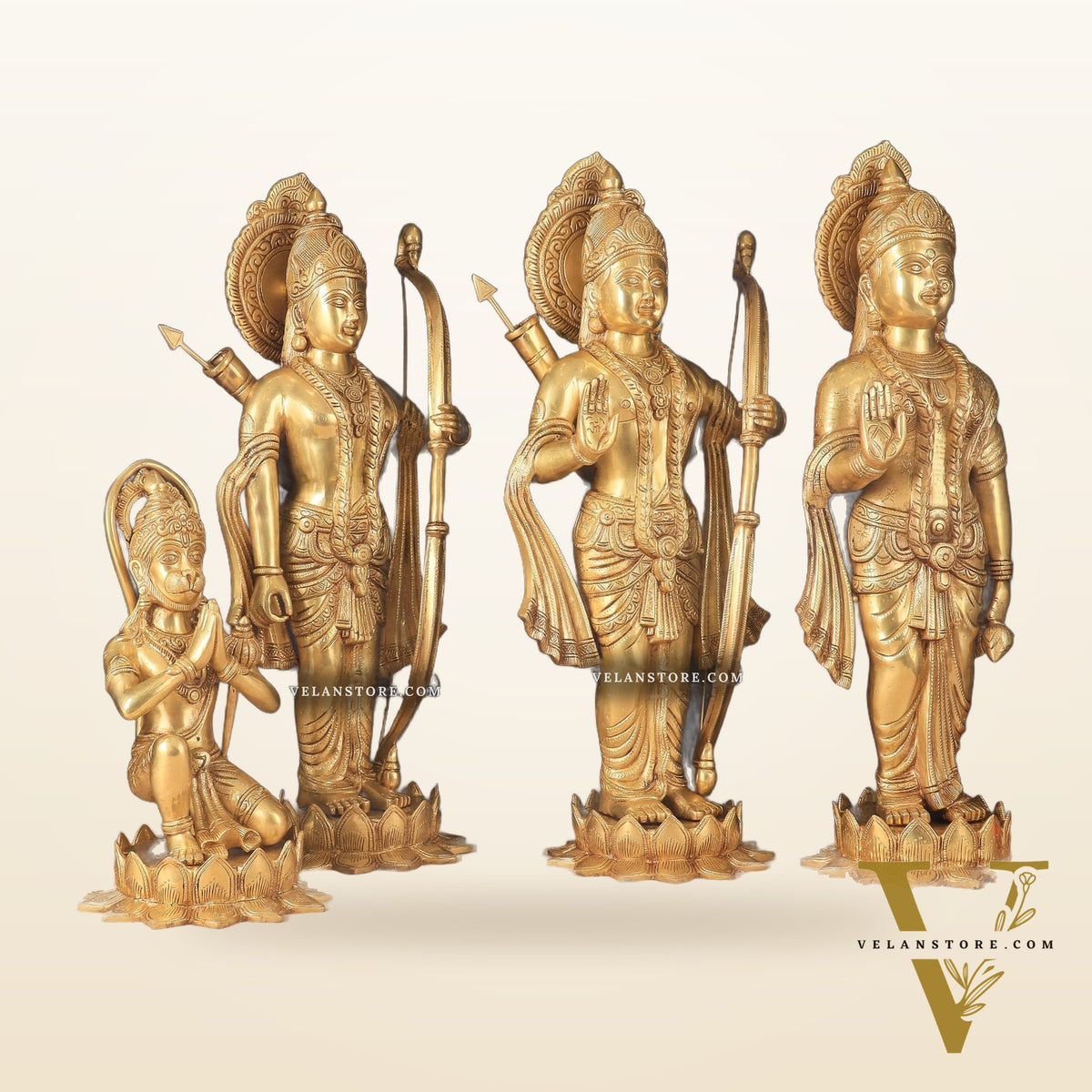 Pure Brass Large Ram Darbar Idols | 27" Height