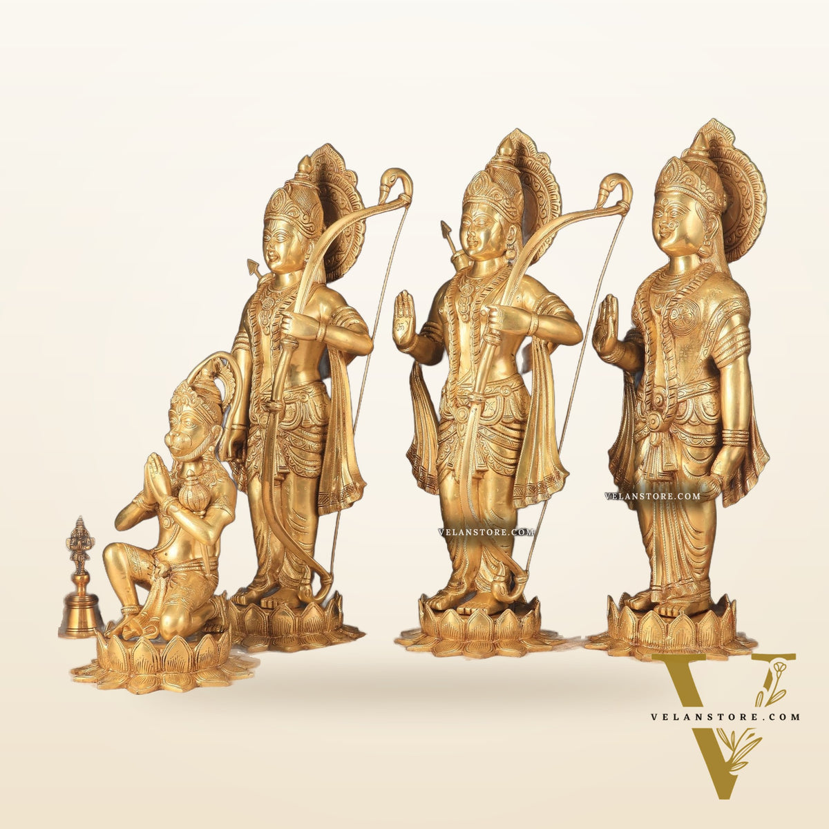 Pure Brass Large Ram Darbar Idols | 27" Height