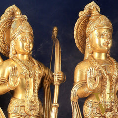 Pure Brass Large Ram Darbar Idols | 27" Height