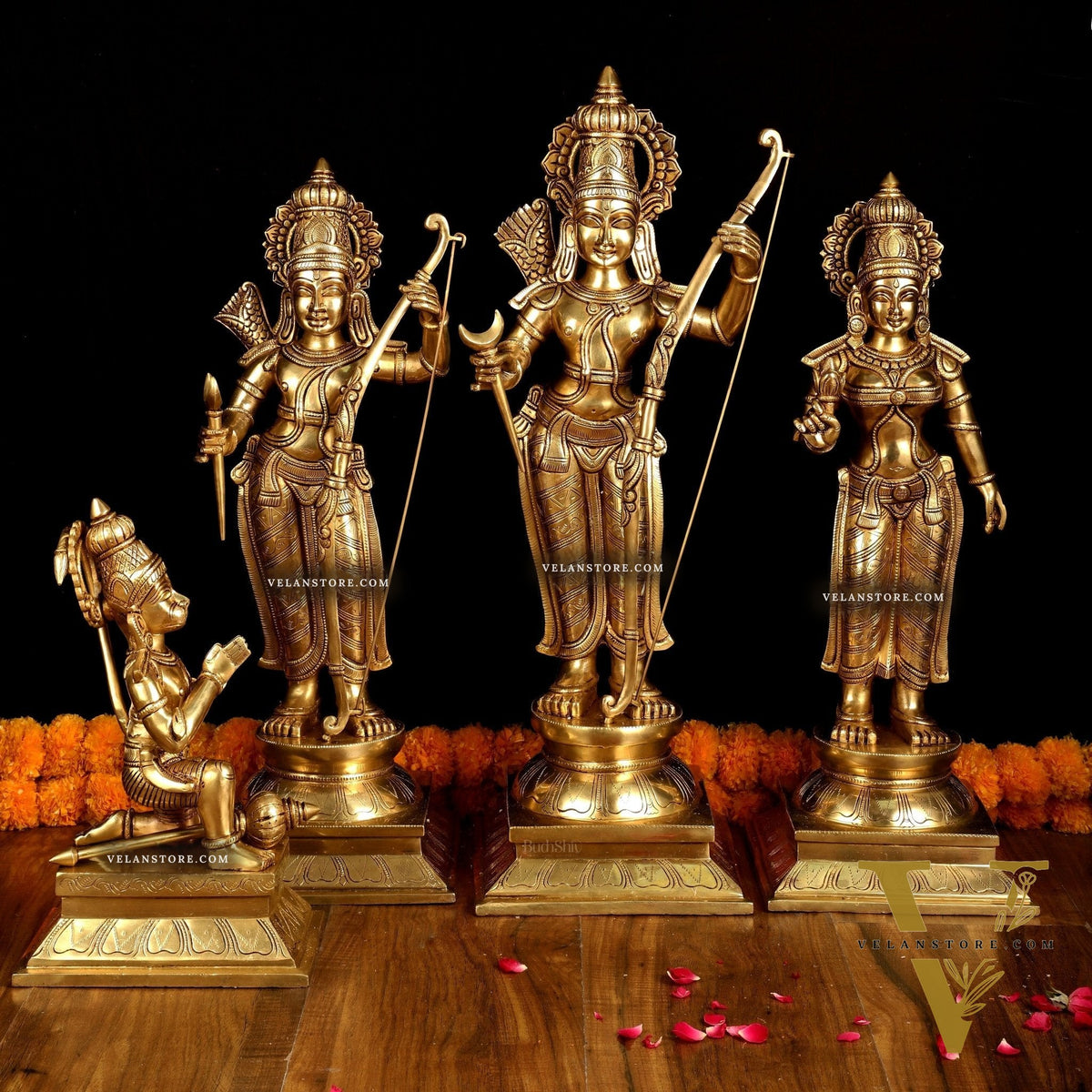 Pure Brass Large Ram Darbar Set | Superfine Quality | 27 Inch |