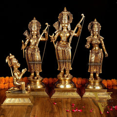 Pure Brass Large Ram Darbar Set | Superfine Quality | 27 Inch |