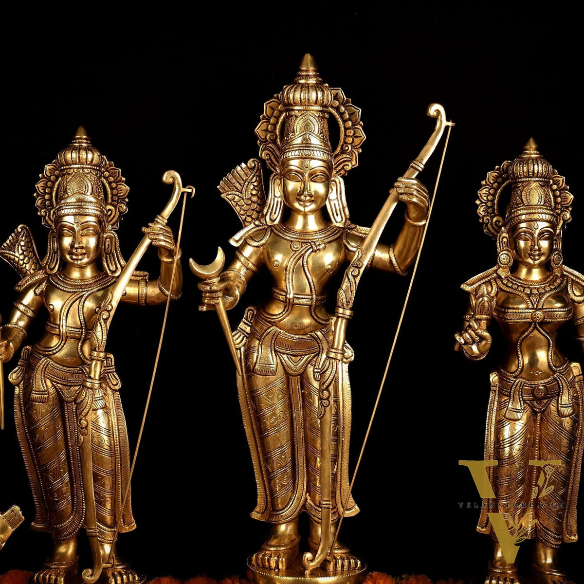 Pure Brass Large Ram Darbar Set | Superfine Quality | 27 Inch |
