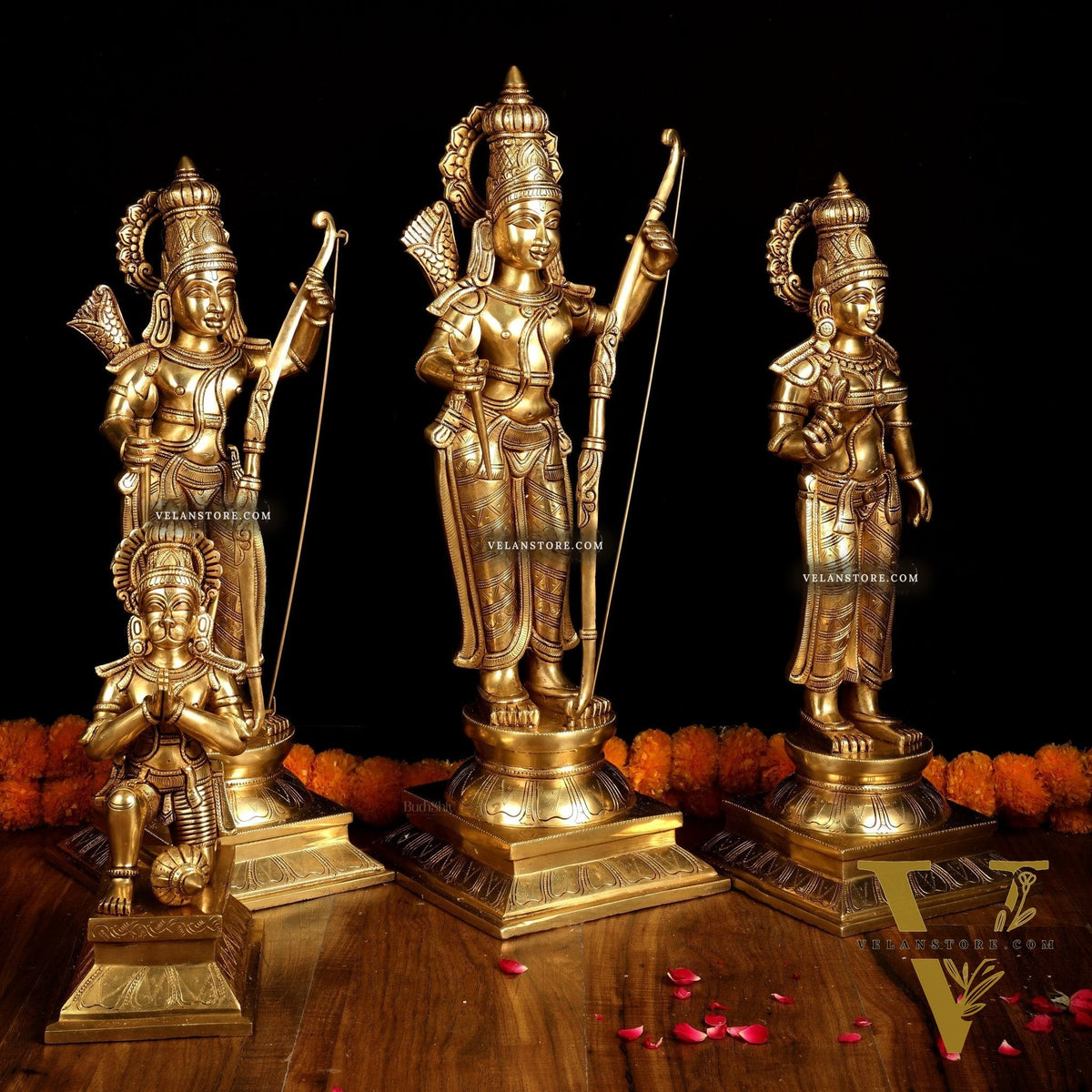 Pure Brass Large Ram Darbar Set | Superfine Quality | 27 Inch |