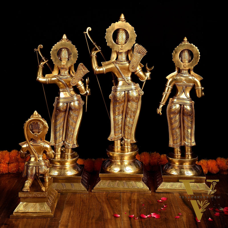 Pure Brass Large Ram Darbar Set | Superfine Quality | 27 Inch |