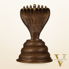 Pure Brass Large Sheshanaaga Peeta Singhasan - 8 inch