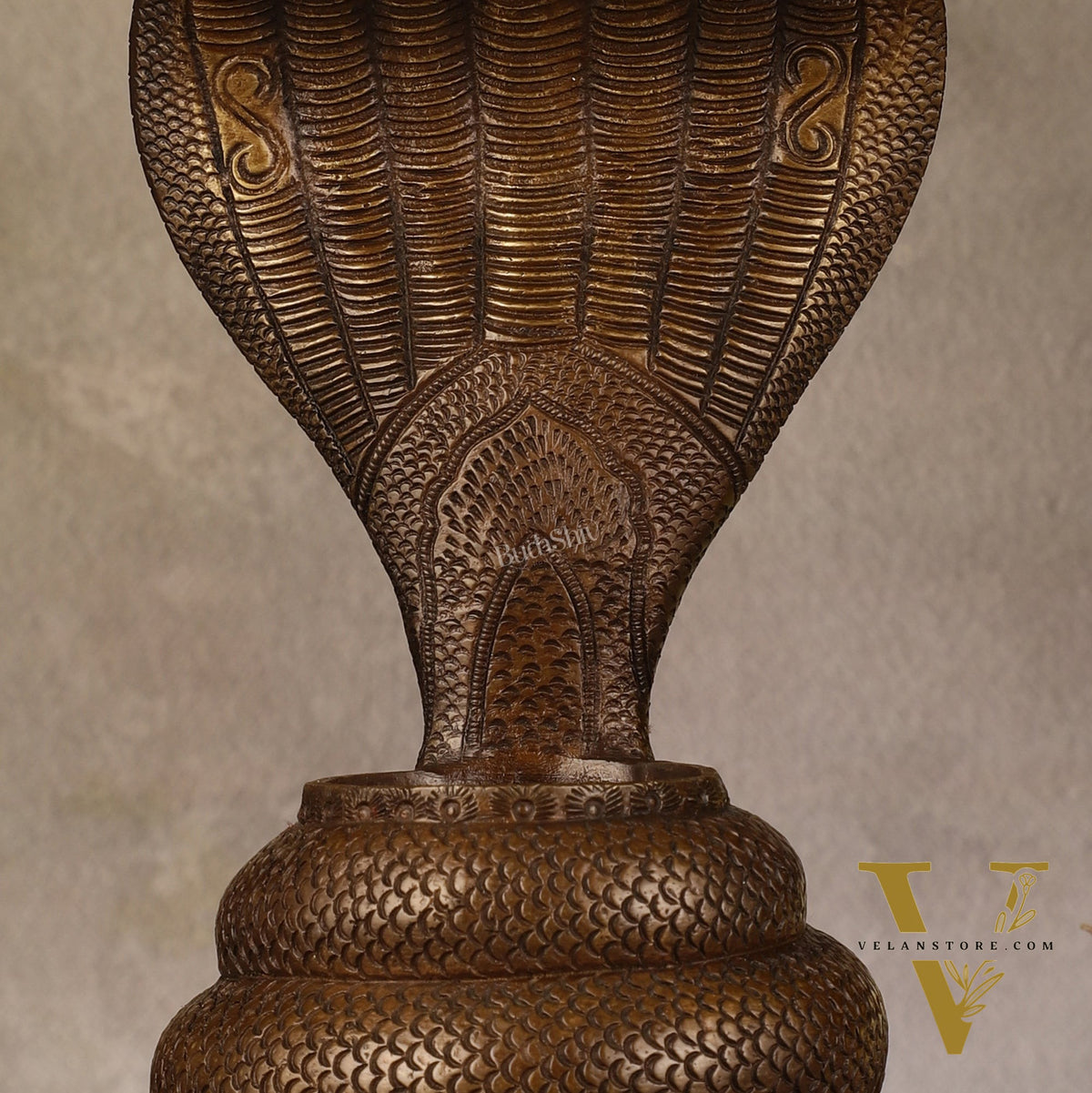 Pure Brass Large Sheshanaaga Peeta Singhasan - 8 inch