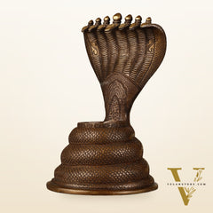 Pure Brass Large Sheshanaaga Peeta Singhasan - 8 inch
