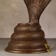 Pure Brass Large Sheshanaaga Peeta Singhasan - 8 inch