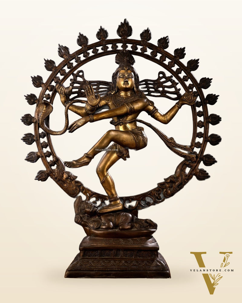 Pure Brass large sized Nataraja Statue - 33 inch