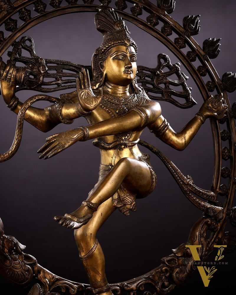 Pure Brass large sized Nataraja Statue - 33 inch