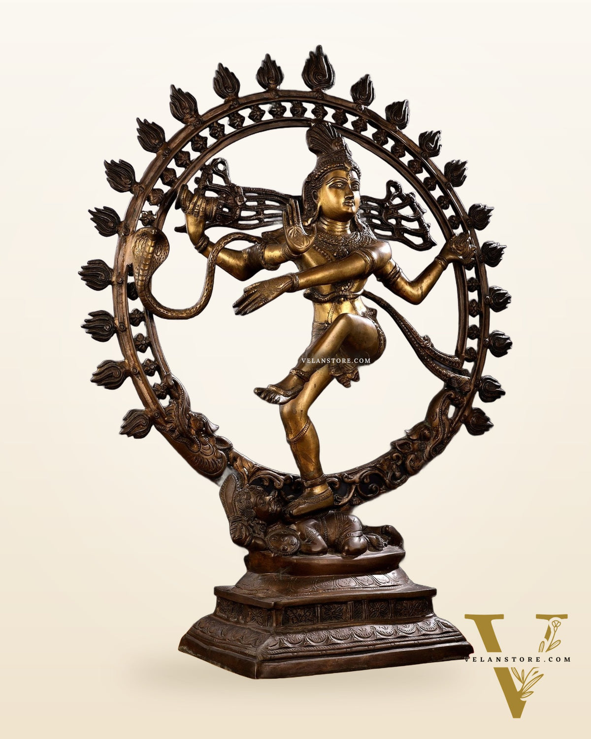 Pure Brass large sized Nataraja Statue - 33 inch
