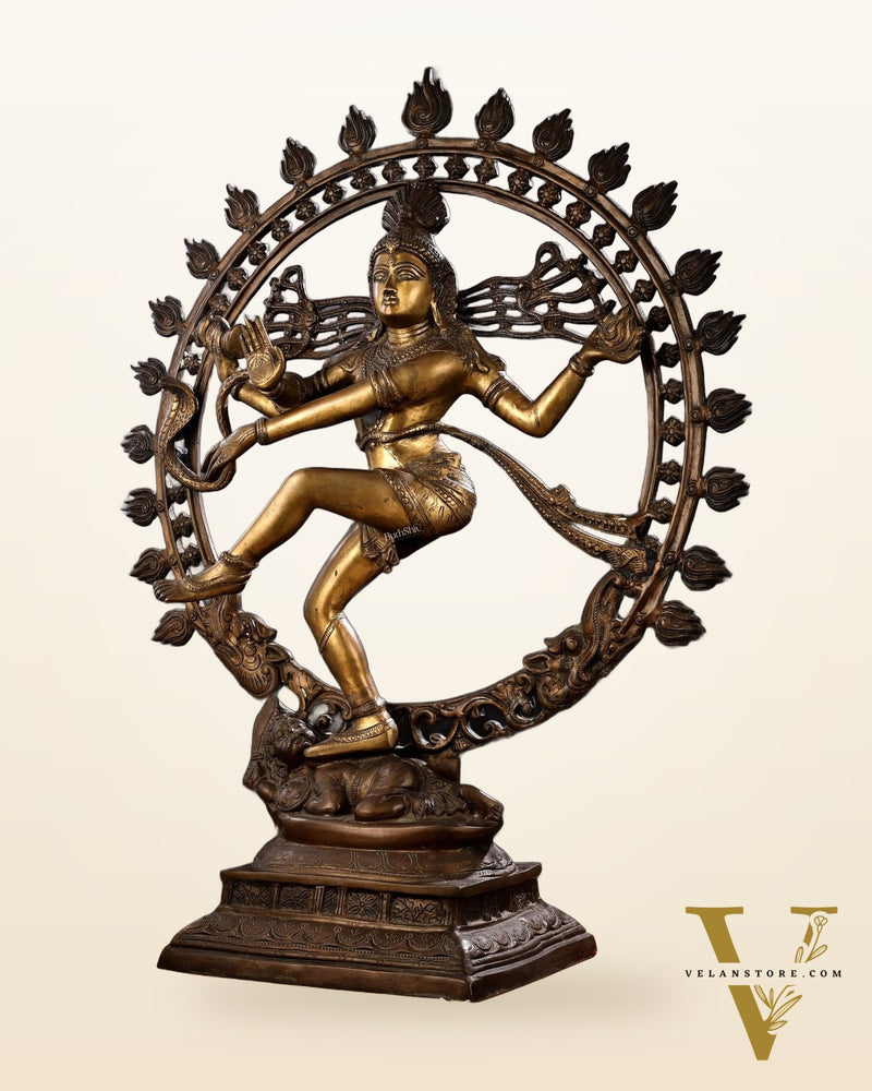 Pure Brass large sized Nataraja Statue - 33 inch