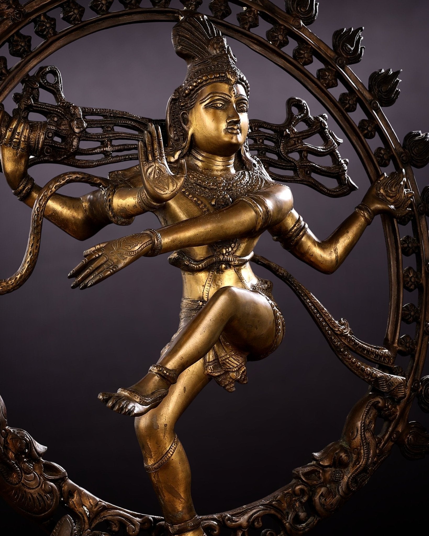 Pure Brass large sized Nataraja Statue - 33 inch