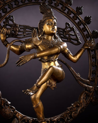 Pure Brass large sized Nataraja Statue - 33 inch