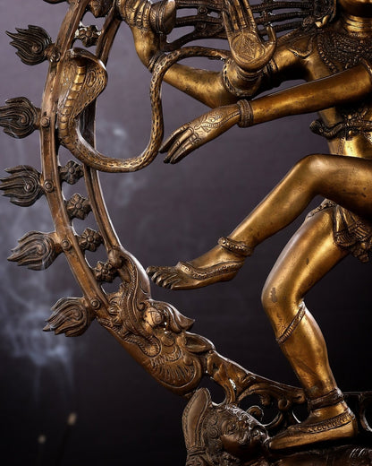 Pure Brass large sized Nataraja Statue - 33 inch