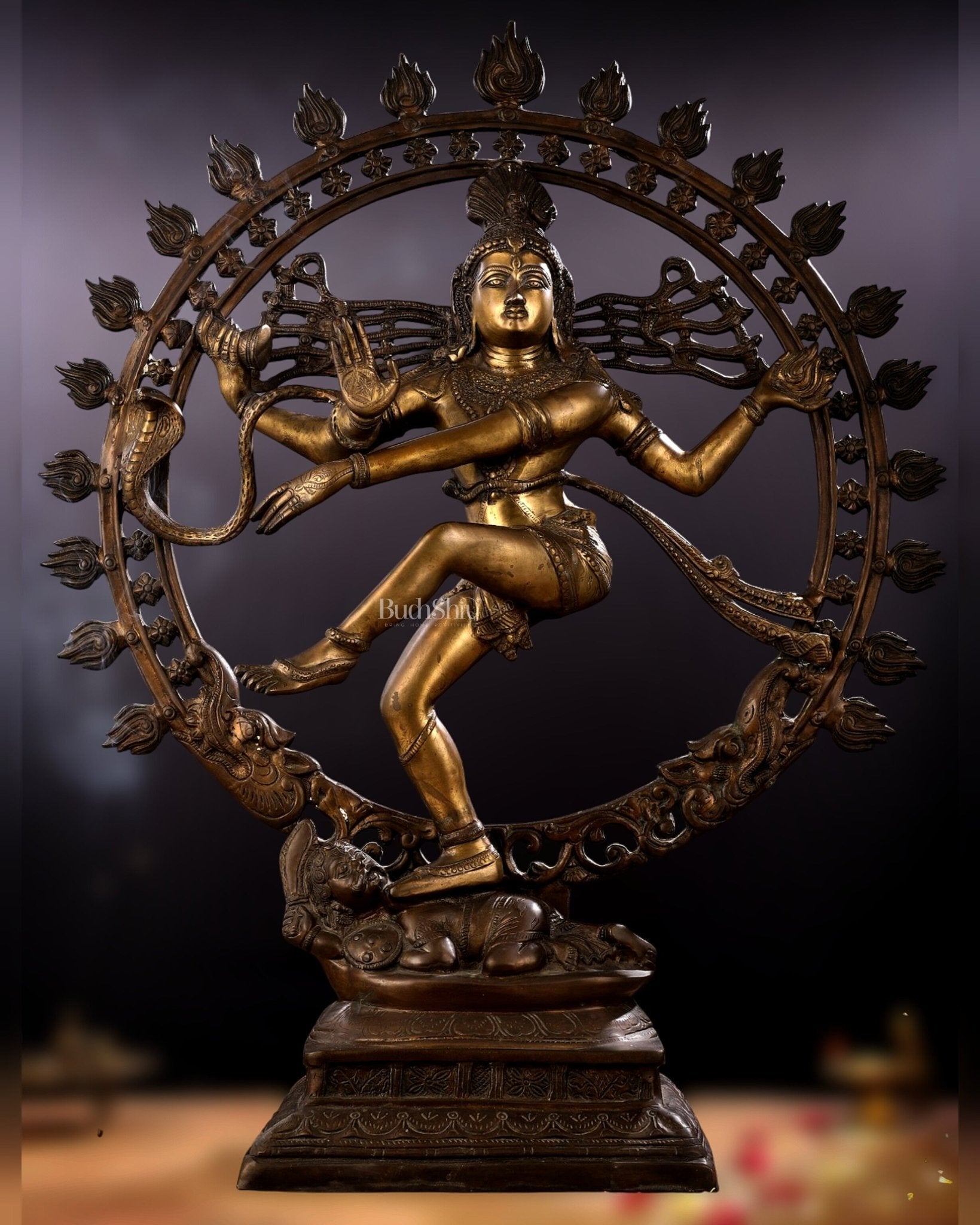 Pure Brass large sized Nataraja Statue - 33 inch