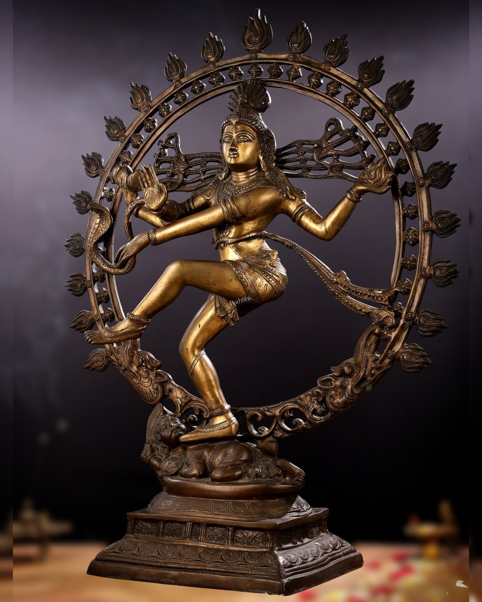Pure Brass large sized Nataraja Statue - 33 inch