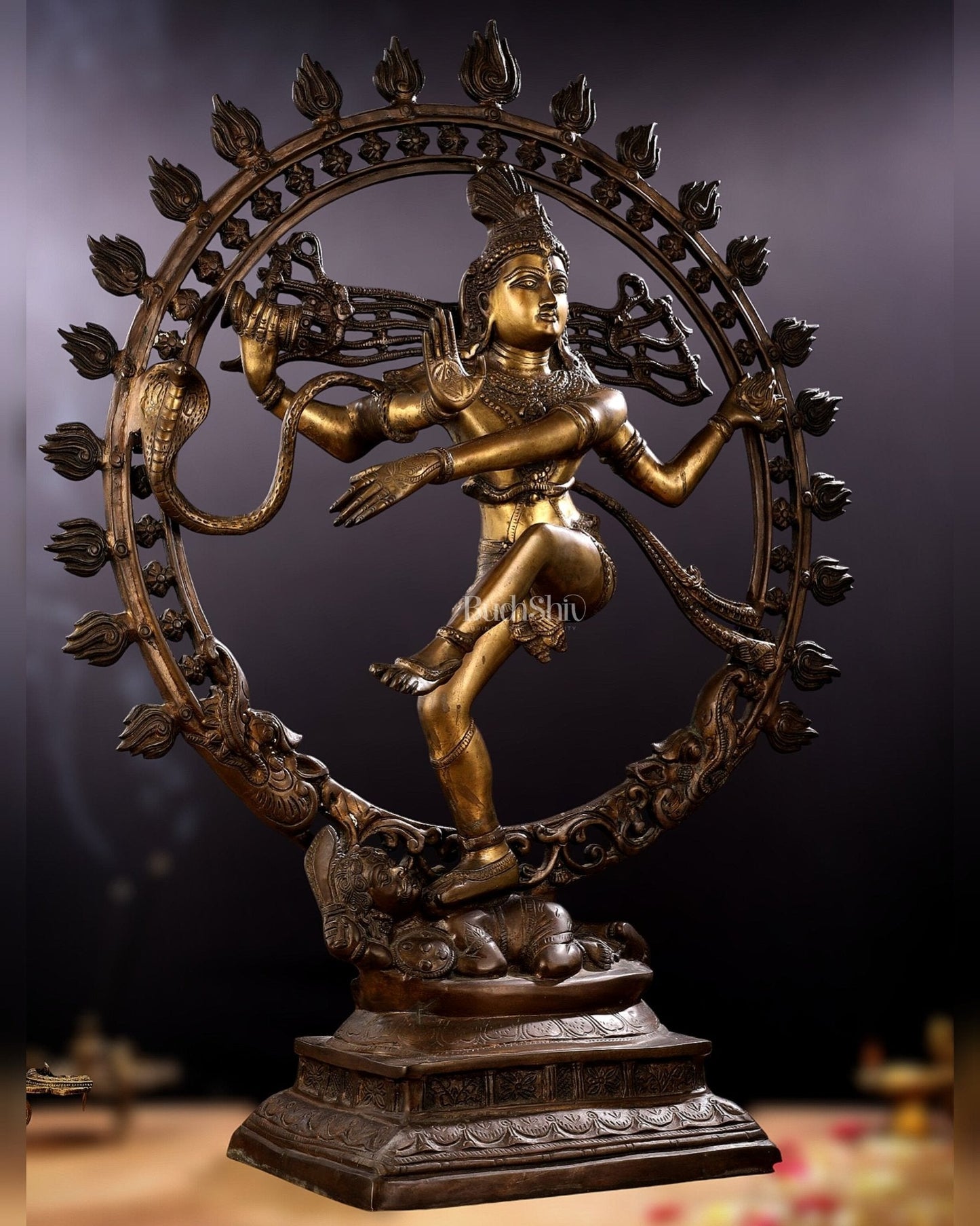 Pure Brass large sized Nataraja Statue - 33 inch