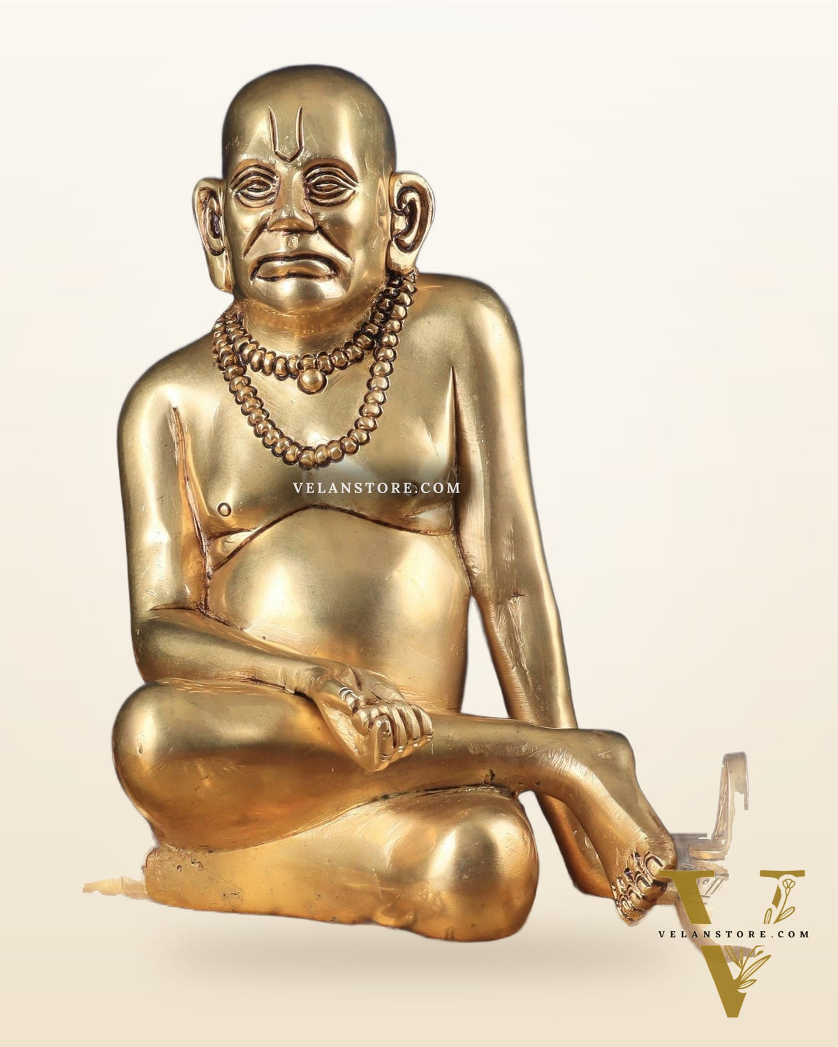 Pure Brass Large Swamy Samarth Guru Statue 12"