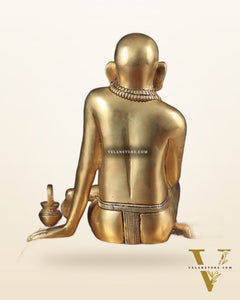 Pure Brass Large Swamy Samarth Guru Statue 12"