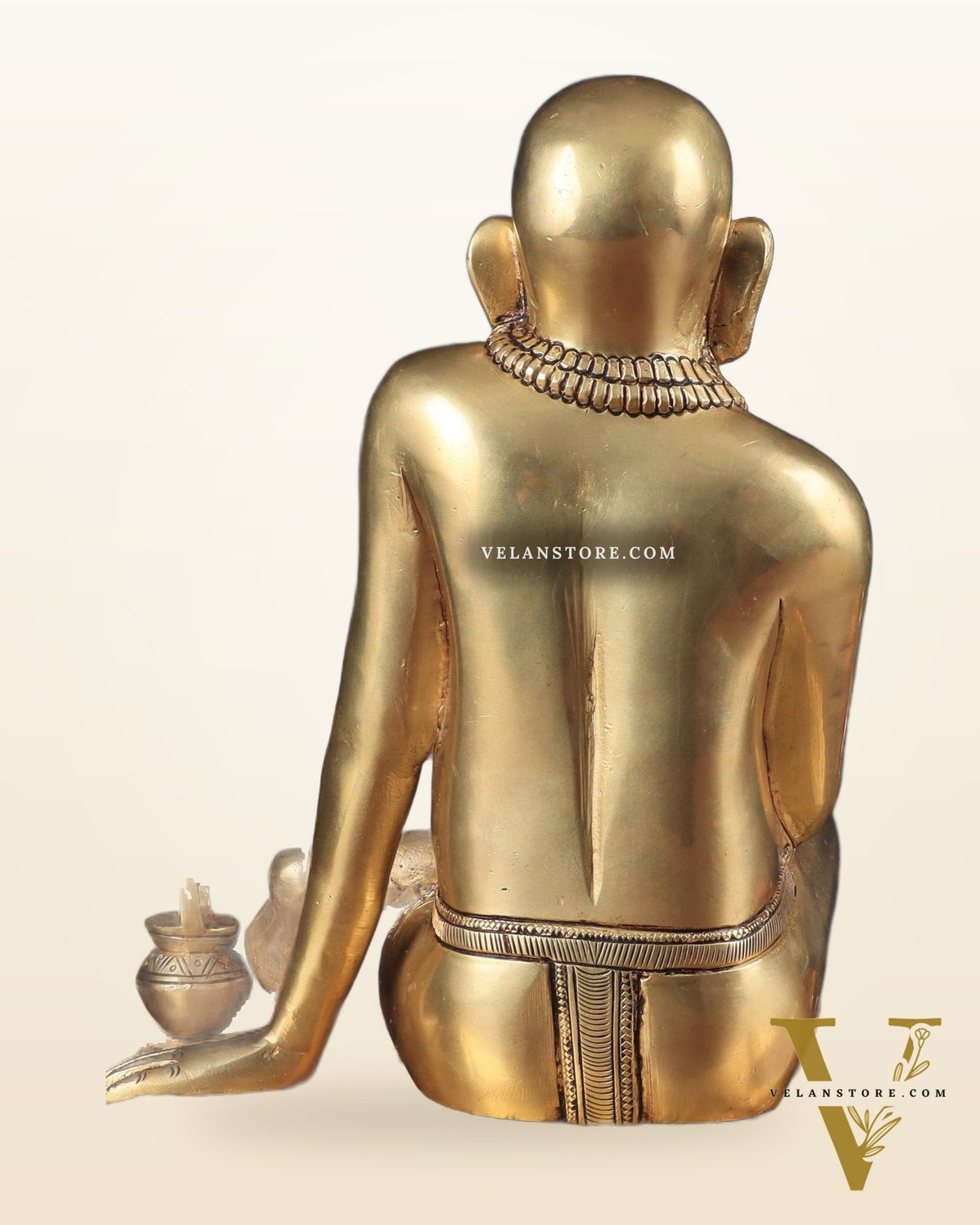 Pure Brass Large Swamy Samarth Guru Statue 12"