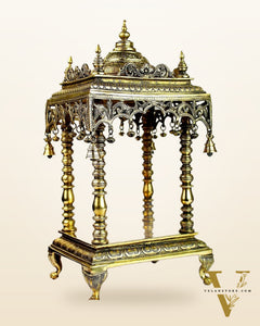 Pure Brass Large Temple for God Idols 21"