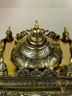 Pure Brass Large Temple for God Idols 21"