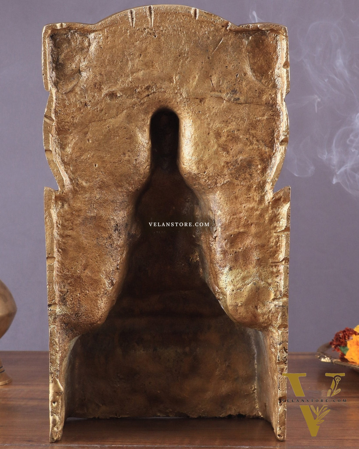 Pure Brass Lord Buddha Statue in Dharmachakra Mudra – 11"