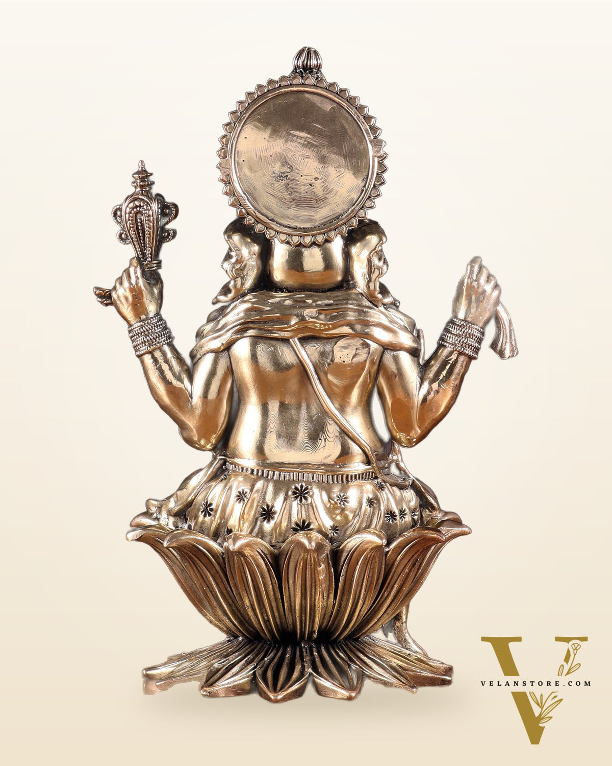 Pure Brass Lord Ganesha Idol – 10 Inch