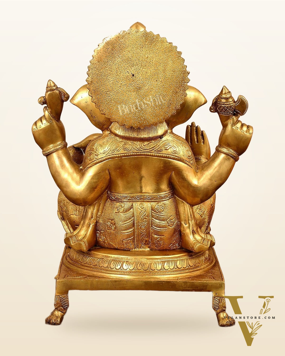 Pure Brass Lord Ganesha Idol - 18 inch