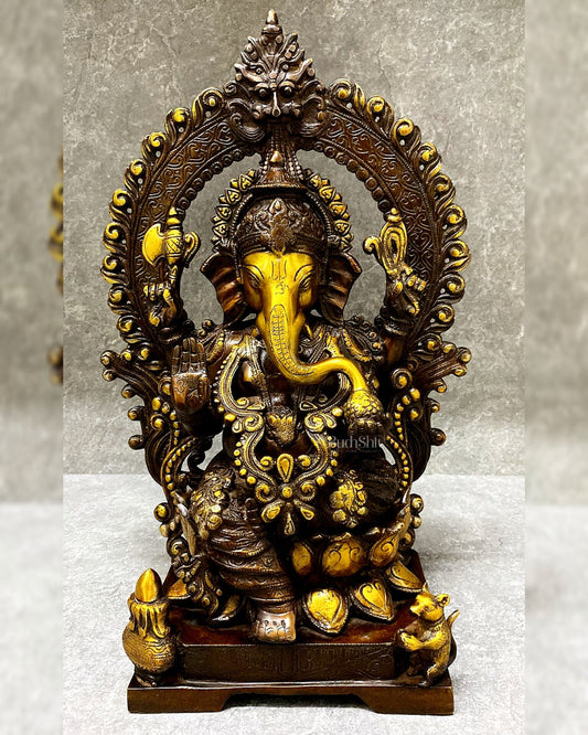 Pure Brass Lord ganesha idol 18 inch