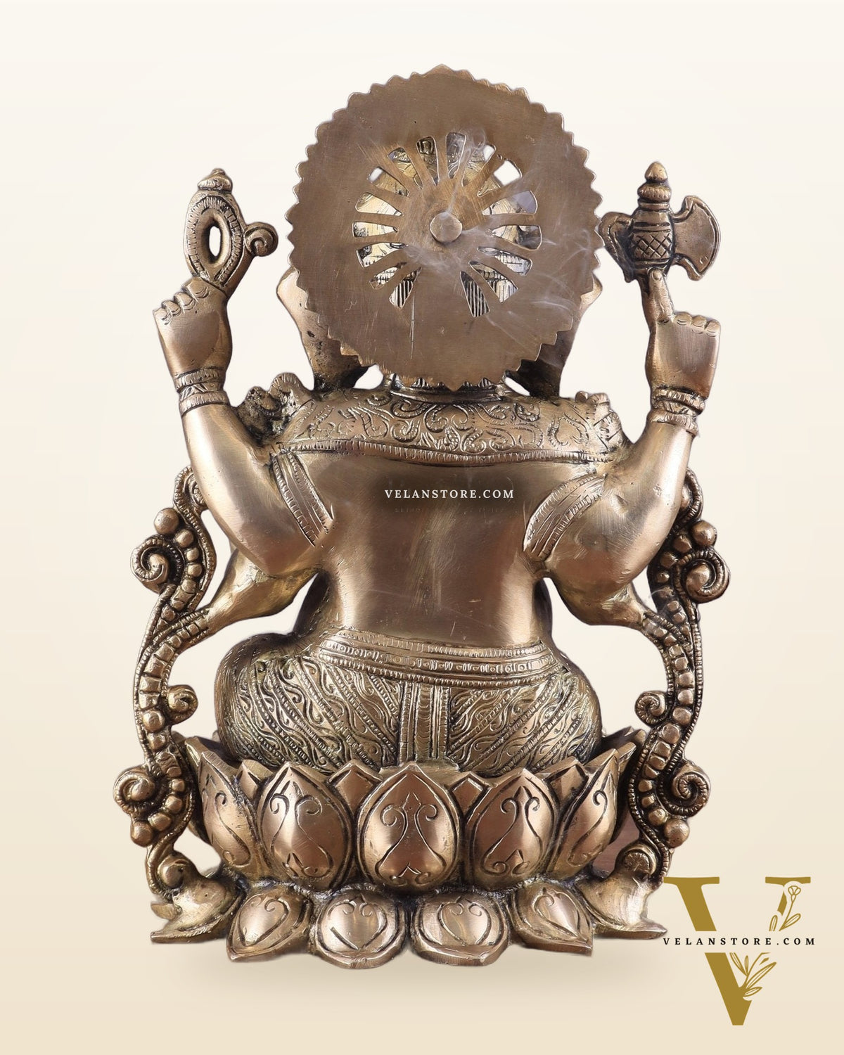 Pure Brass Lord Ganesha Idol with matte Finish