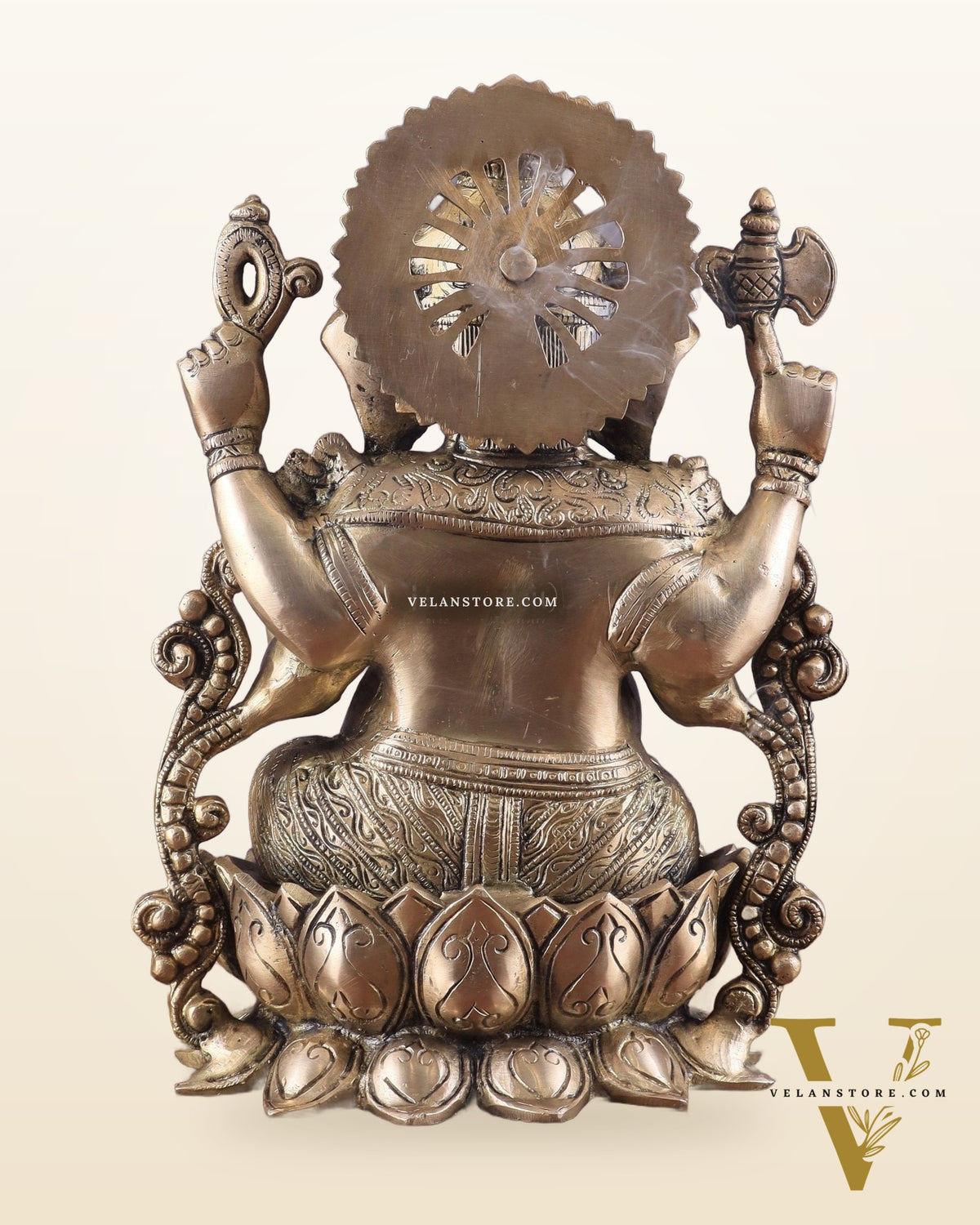 Pure Brass Lord Ganesha Idol with matte Finish