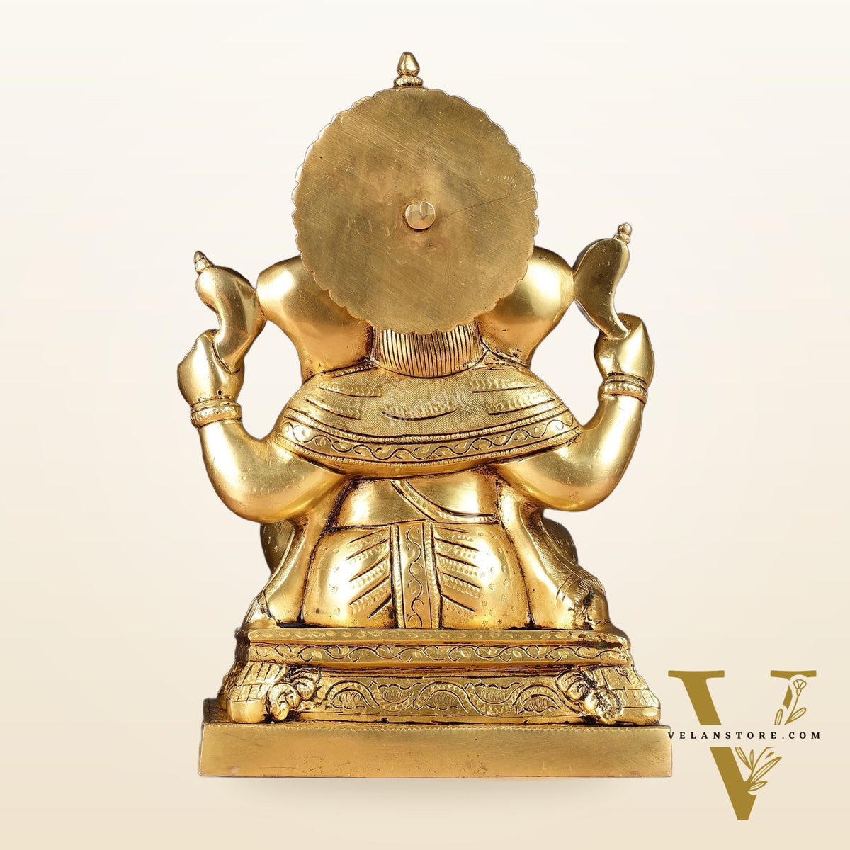 Pure Brass Lord Ganesha Statue 12"