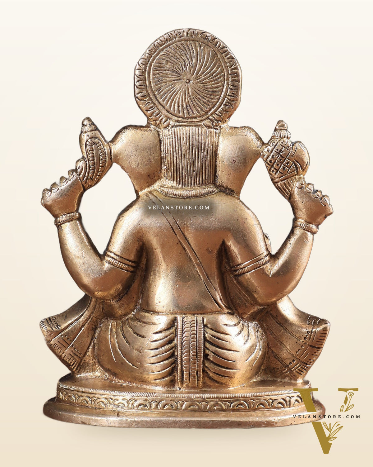 Pure Brass Lord Ganesha statue 6"
