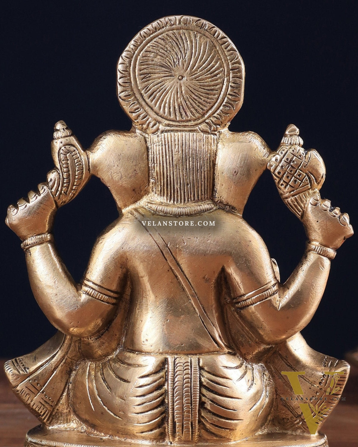 Pure Brass Lord Ganesha statue 6"