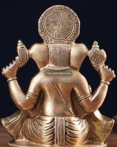 Pure Brass Lord Ganesha statue 6"