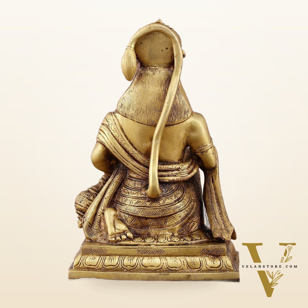 Pure Brass Lord Hanuman Aashirwaad Idol 10"