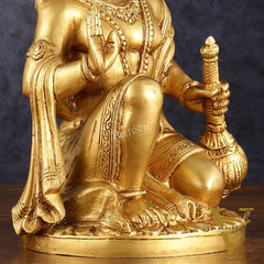 Pure Brass Lord Hanuman idol 9 inch