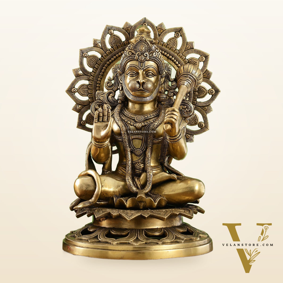 Pure Brass Lord Hanuman Statue - 18 inch