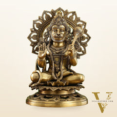 Pure Brass Lord Hanuman Statue - 18 inch