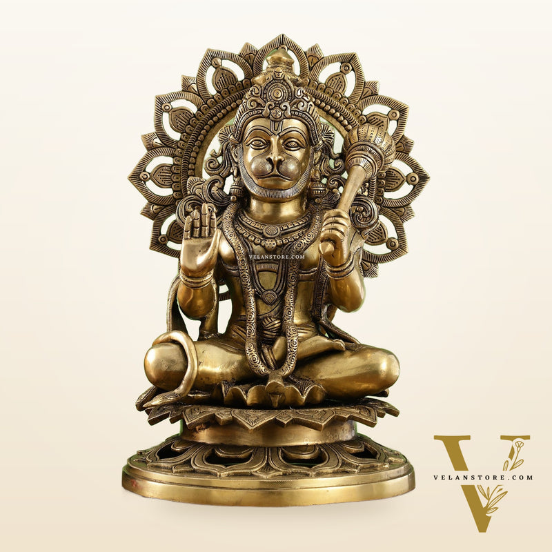 Pure Brass Lord Hanuman Statue - 18 inch