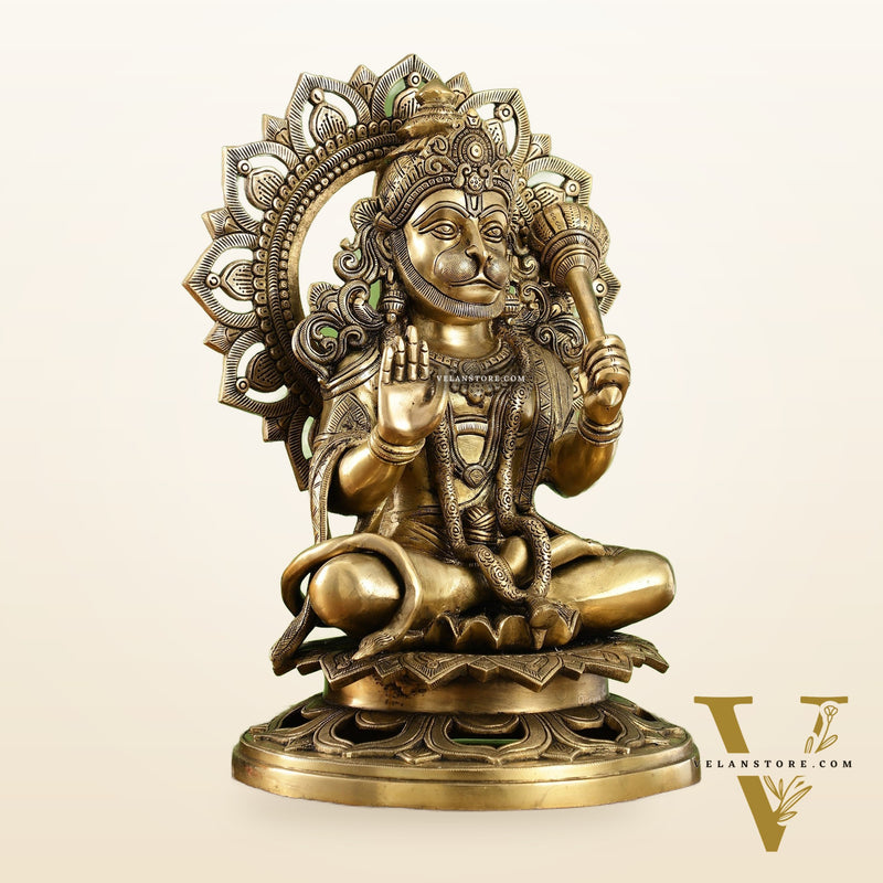 Pure Brass Lord Hanuman Statue - 18 inch
