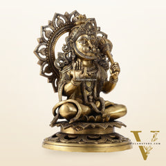 Pure Brass Lord Hanuman Statue - 18 inch