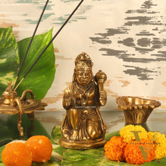 Pure Brass Lord Hanuman Statue | 5.75 inch Height