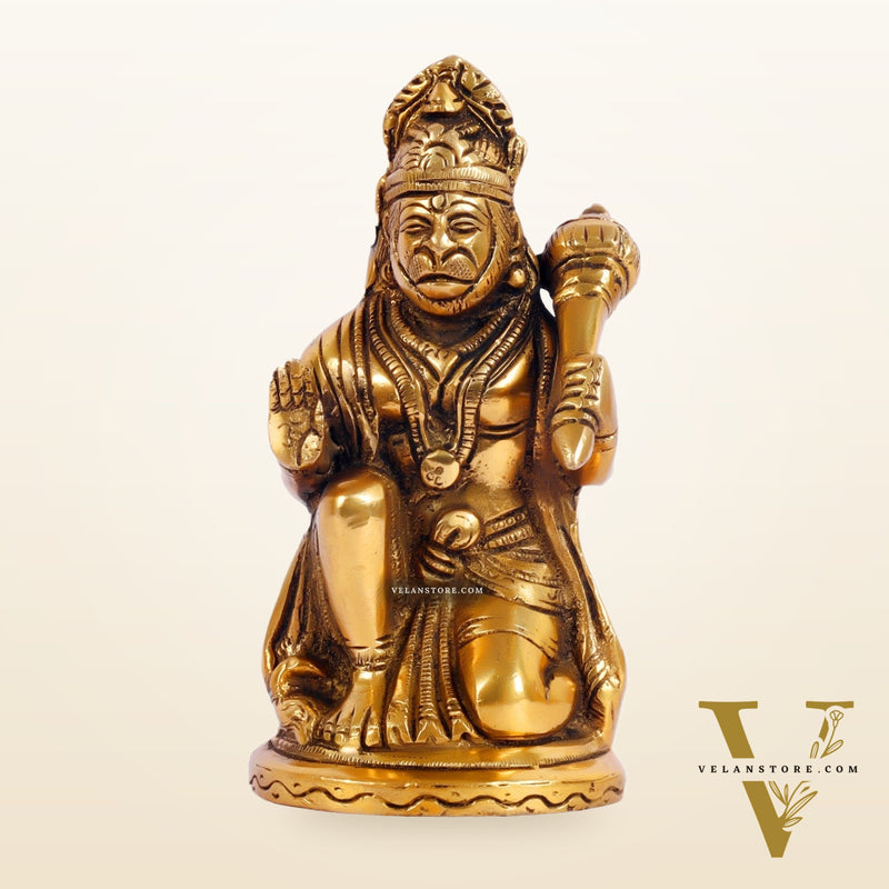 Pure Brass Lord Hanuman Statue | 5.75 inch Height