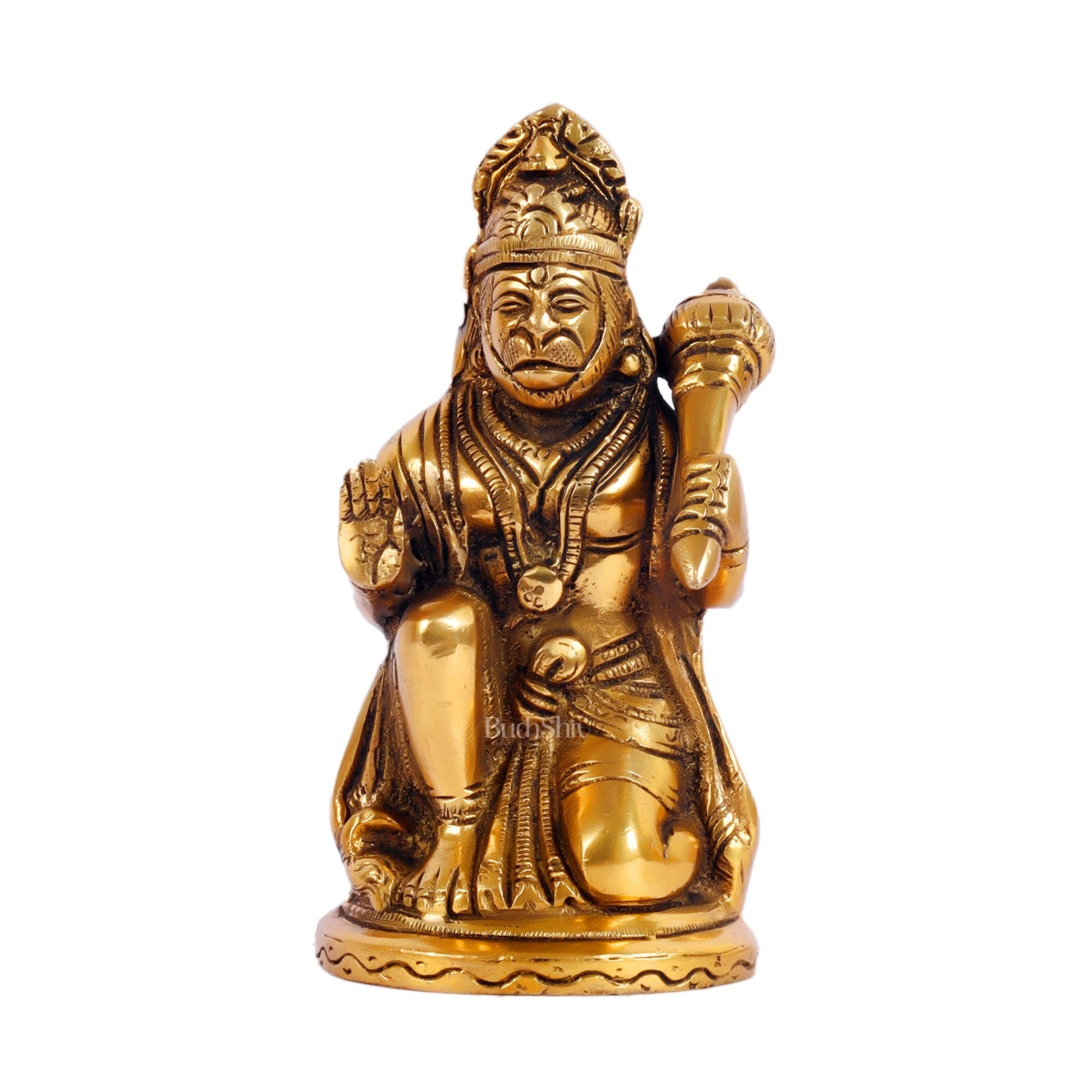 Pure Brass Lord Hanuman Statue | 5.75 inch Height